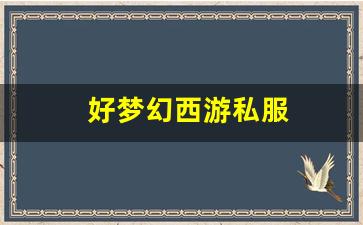 好梦幻西游私服(梦幻西游手游) (15)